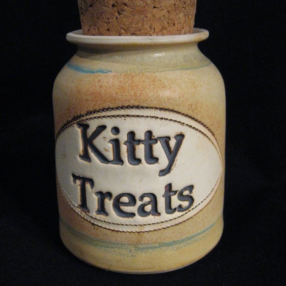 DR. BROPHY'S Other - DR. BROPHY'S WORD JARS KITTY TREATS POTTERY JAR